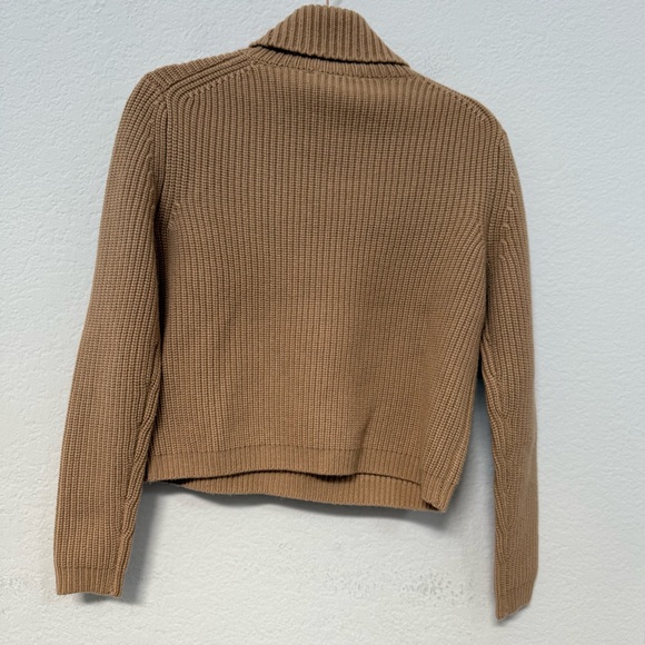 Jenni Kayne Cropped Turtleneck Camel Size XS - Picture 3 of 5
